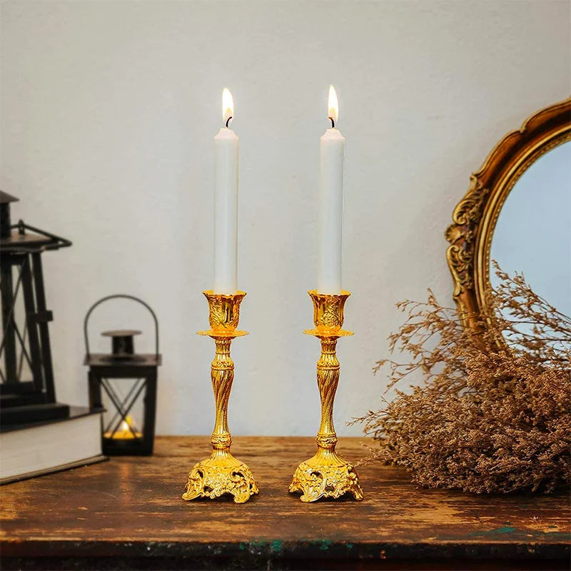 Elegant Decorative Candlestick Holder Set