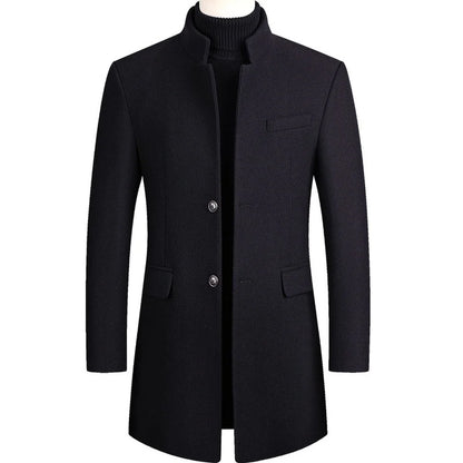 mens parka Stylish Slim Fit Woolen Cardigan Jacket for Men
