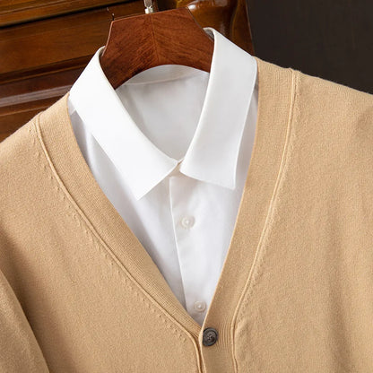 BROWON Classic V-Neck Cardigan
