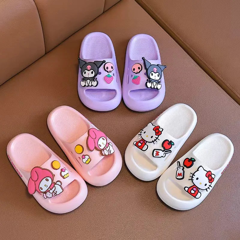  Cartoon Kids Non-Slip Indoor Slippers