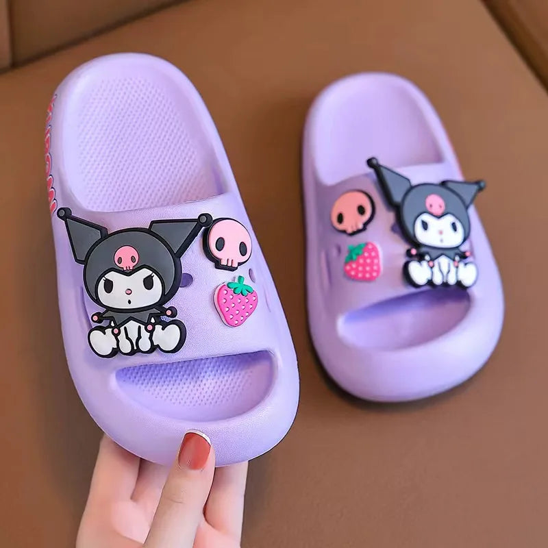  Cartoon Kids Non-Slip Indoor Slippers