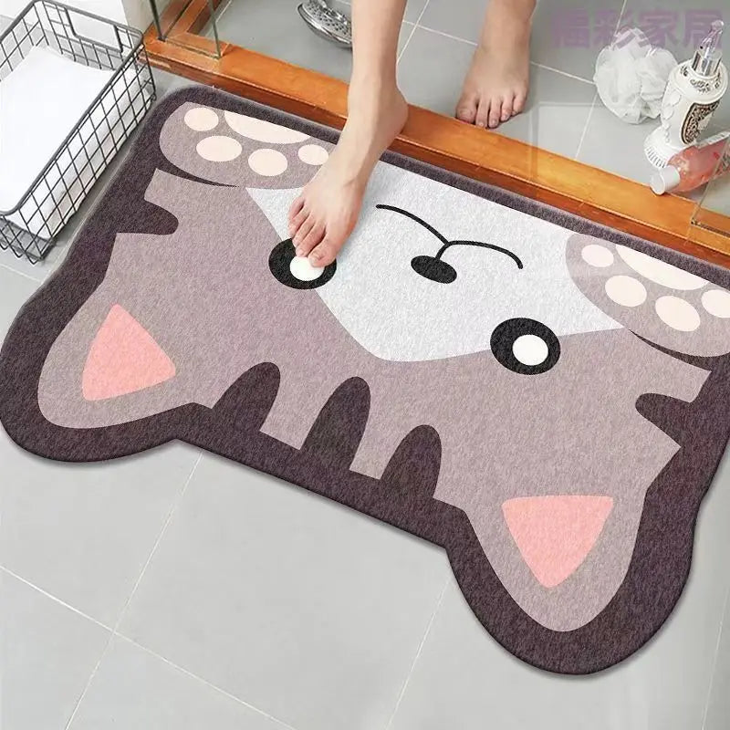 Cartoon Quick-Drying Bathroom Mat