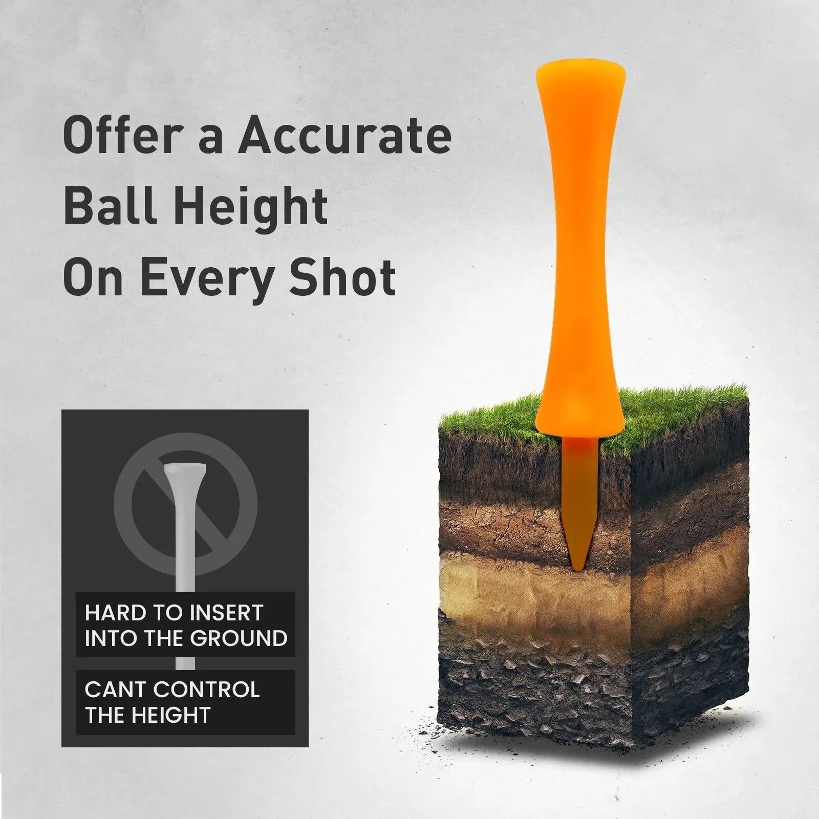 Castle Orange Professional Golf Tees
