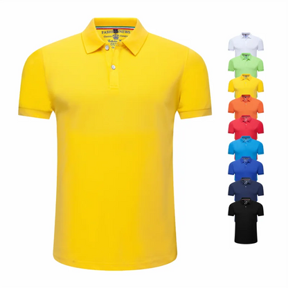 Casual Solid Color Polo Shirt
