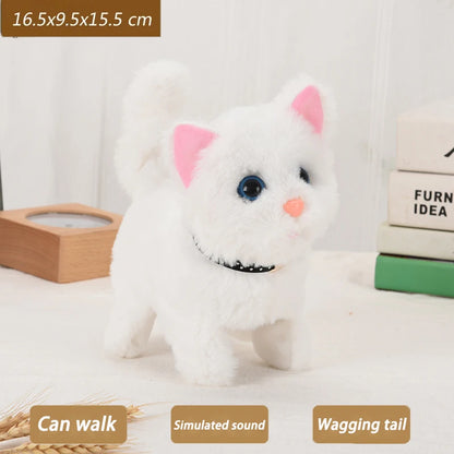 Electric Interactive Walking Cat Plush