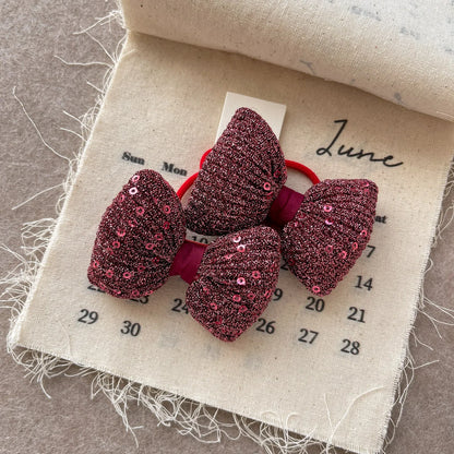 Childern Bow Hair Rope Ring Elastic Rubber Band Headwear