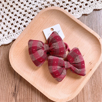 Childern Bow Hair Rope Ring Elastic Rubber Band Headwear