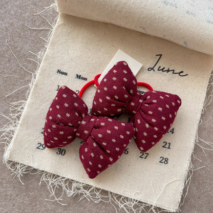 Childern Bow Hair Rope Ring Elastic Rubber Band Headwear