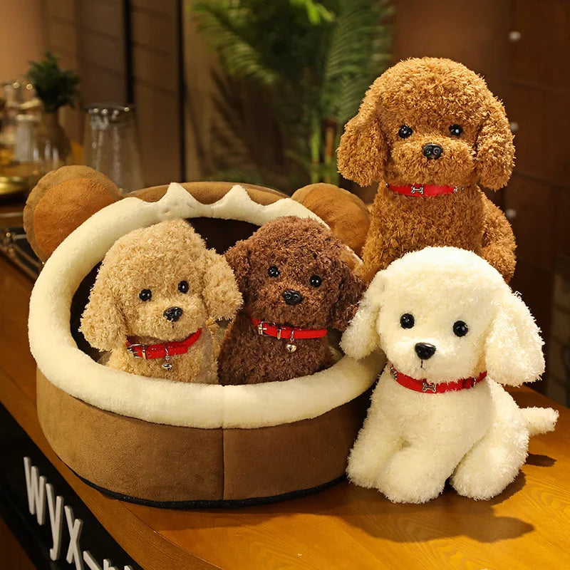 Realistic Children's Teddy Dog Plush