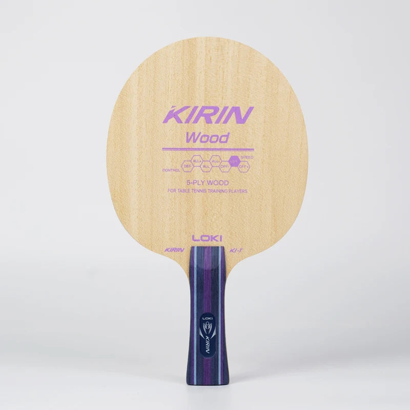 Childrens Ping Pong Pure Wooden Tennis Racquet