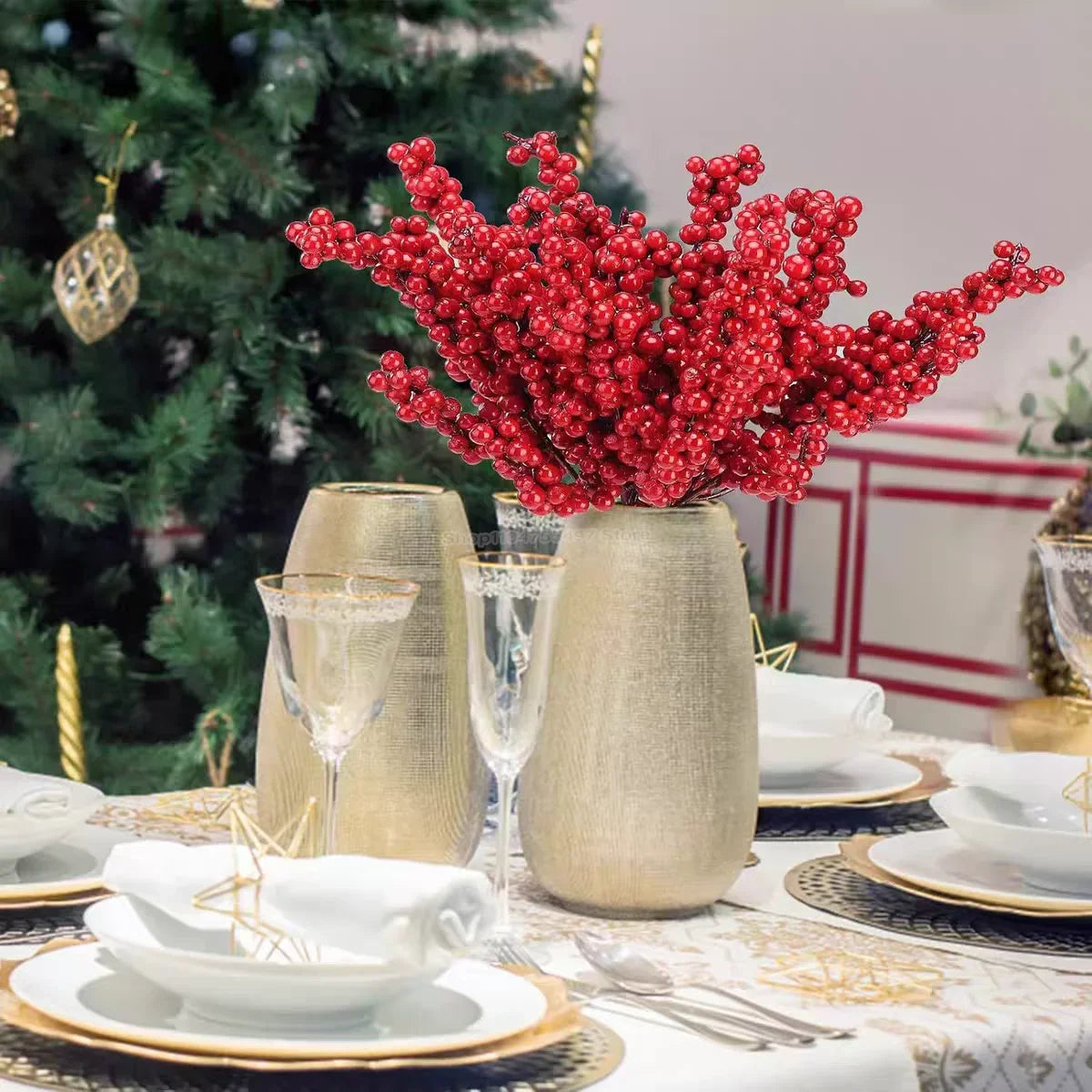 red berries artificial
