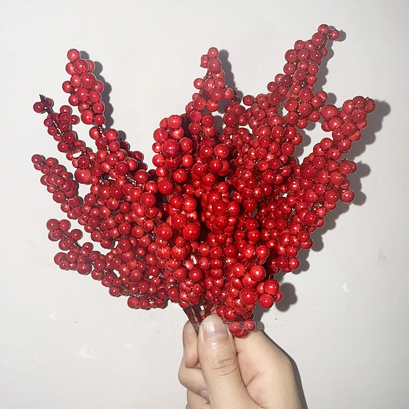 Christmas Red Berry Branch Decorative Ornament