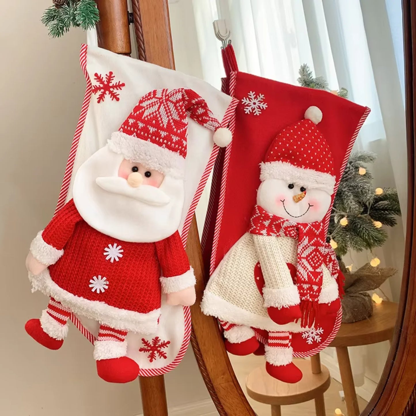 white christmas stockings
