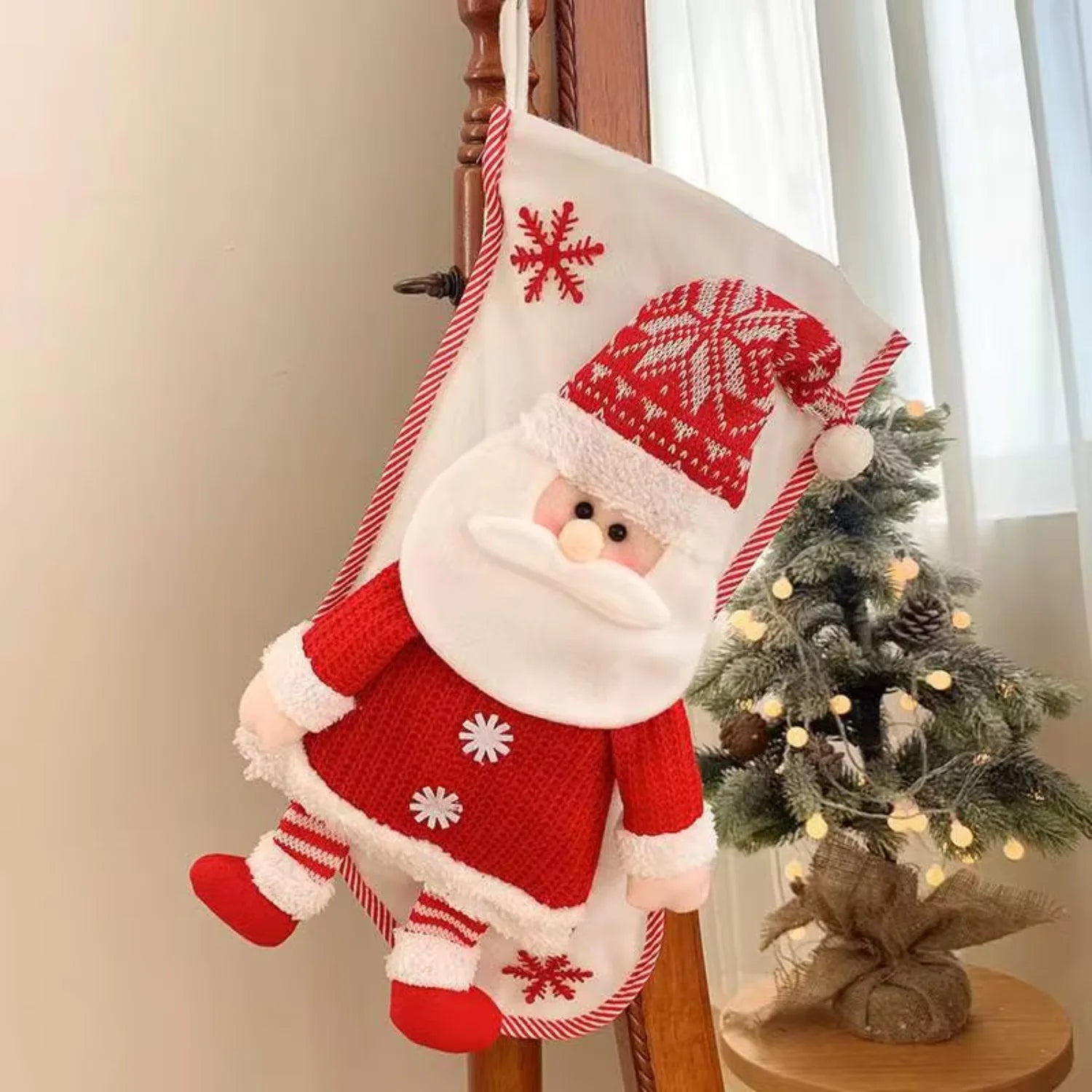 Christmas Stockings Snowman Holiday Decor