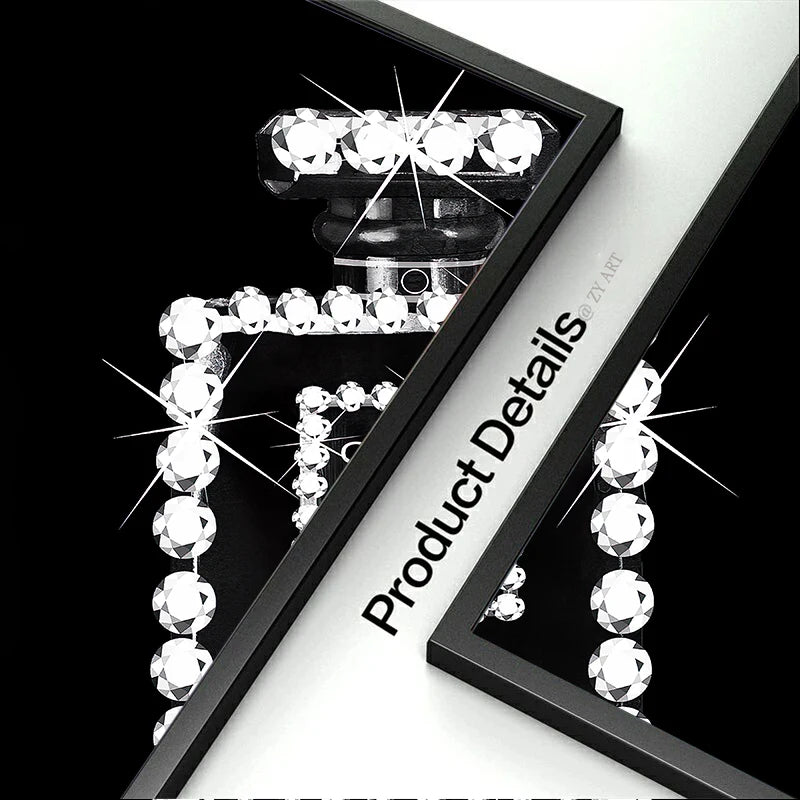 Modern Coco Perfume Canvas Wall Art for Girls