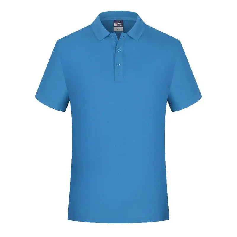 Blank White Men Polo T Shirt Short Sleeve Casual Collar Shirts
