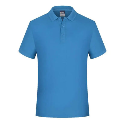 Blank White Men Polo T Shirt Short Sleeve Casual Collar Shirts
