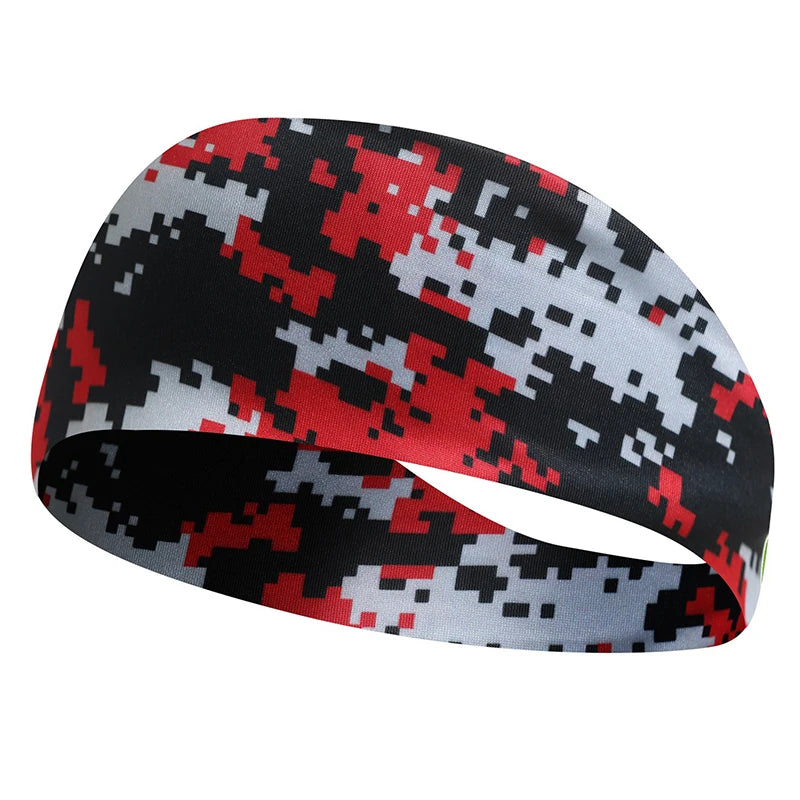 Color Print Elastic Men's Tennis Headband