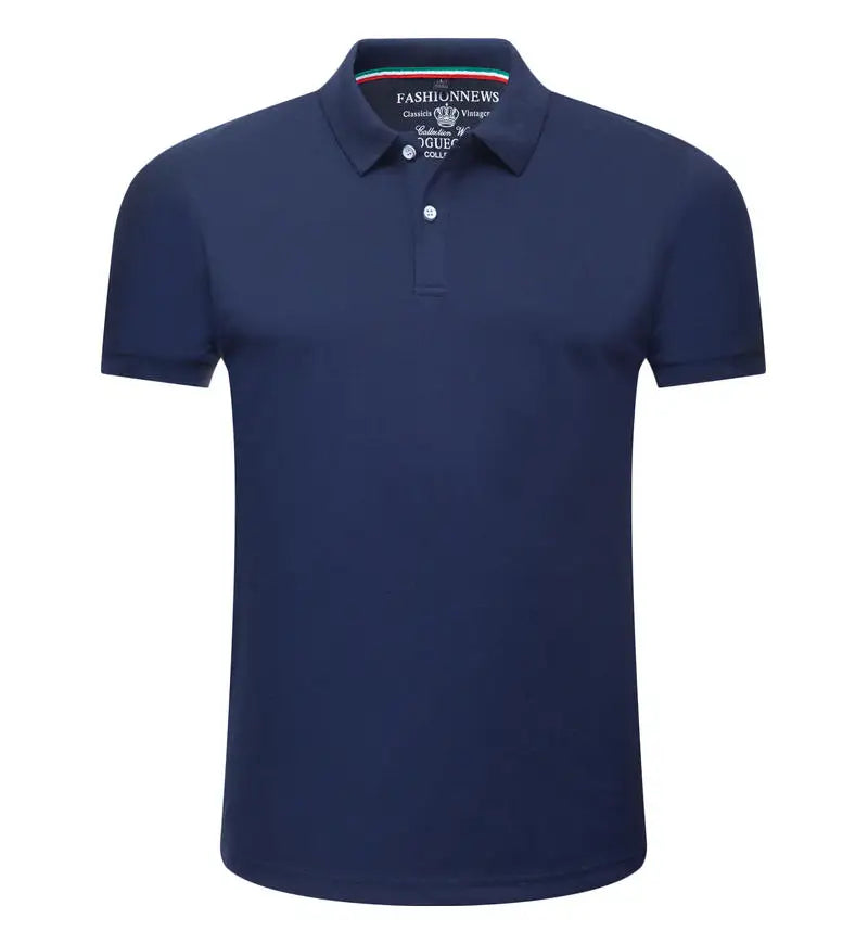 Casual Solid Color Polo Shirt
