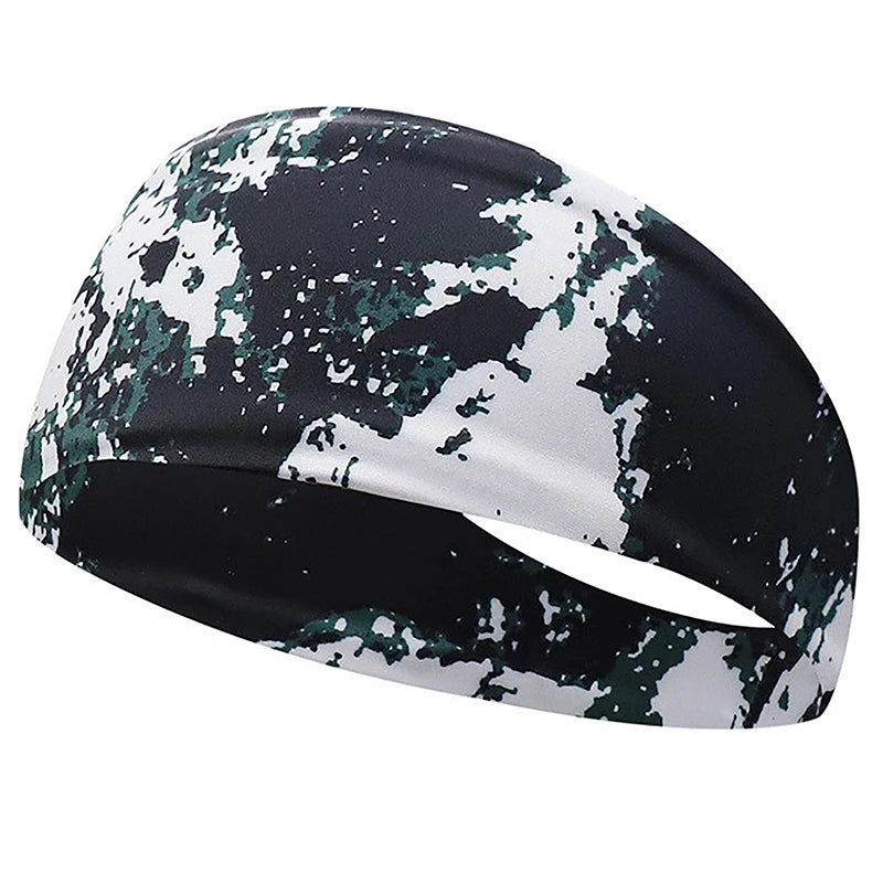 Color Print Elastic Men's Tennis Headband