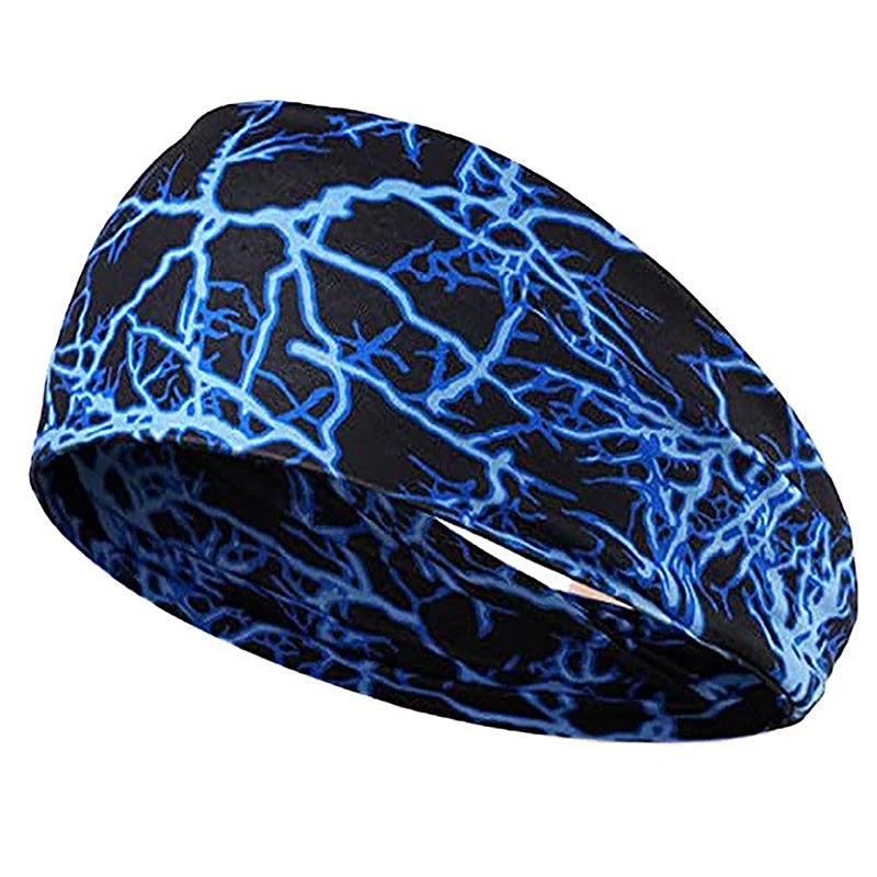 Color Print Elastic Men's Tennis Headband