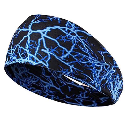 Color Print Elastic Men's Tennis Headband
