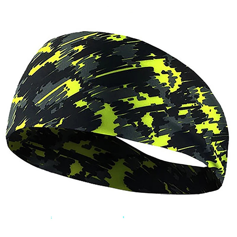 Color Print Elastic Men's Tennis Headband