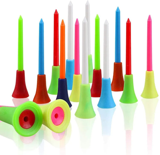 Colorful 83mm Golf Tees with Rubber Cushion