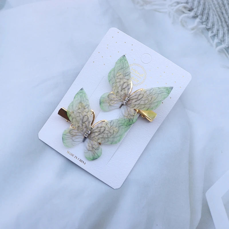 Colorful Butterfly Hair Clips