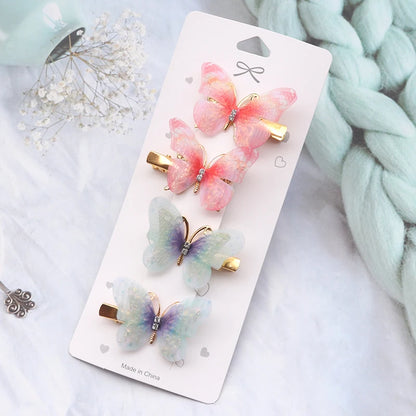 Colorful Butterfly Hair Clips