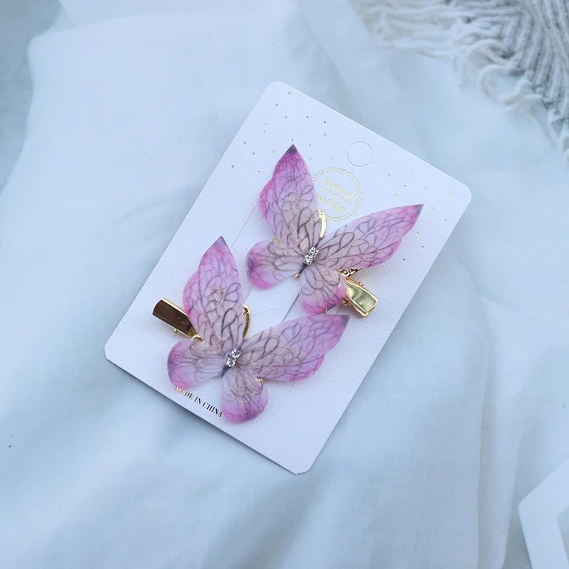 Colorful Butterfly Hair Clips