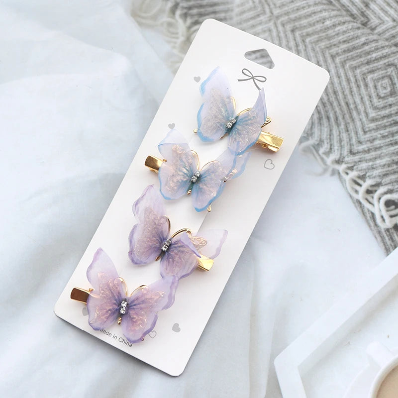 Colorful Butterfly Hair Clips