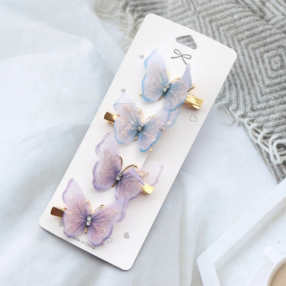 Colorful Butterfly Hair Clips