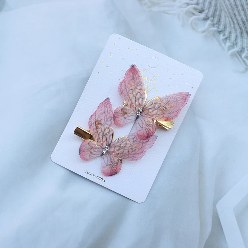 Colorful Butterfly Hair Clips