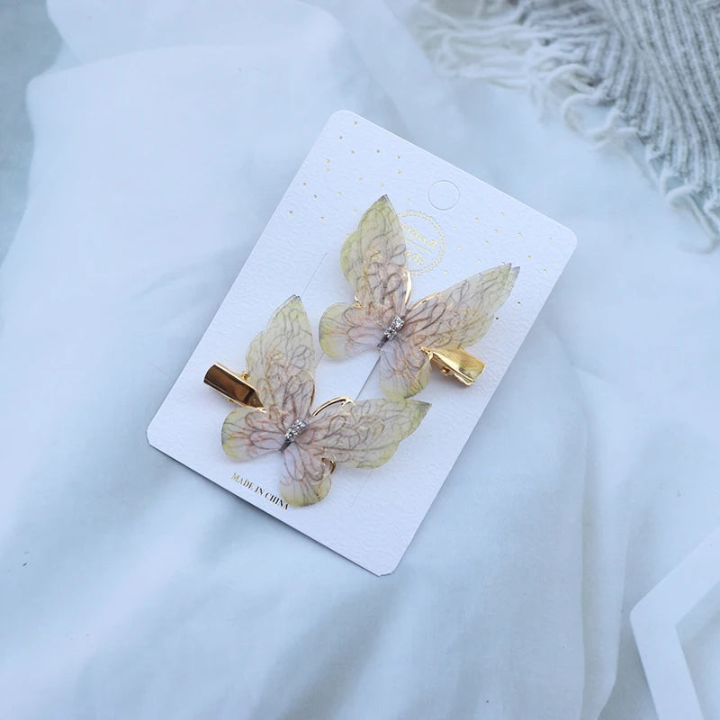 Colorful Butterfly Hair Clips