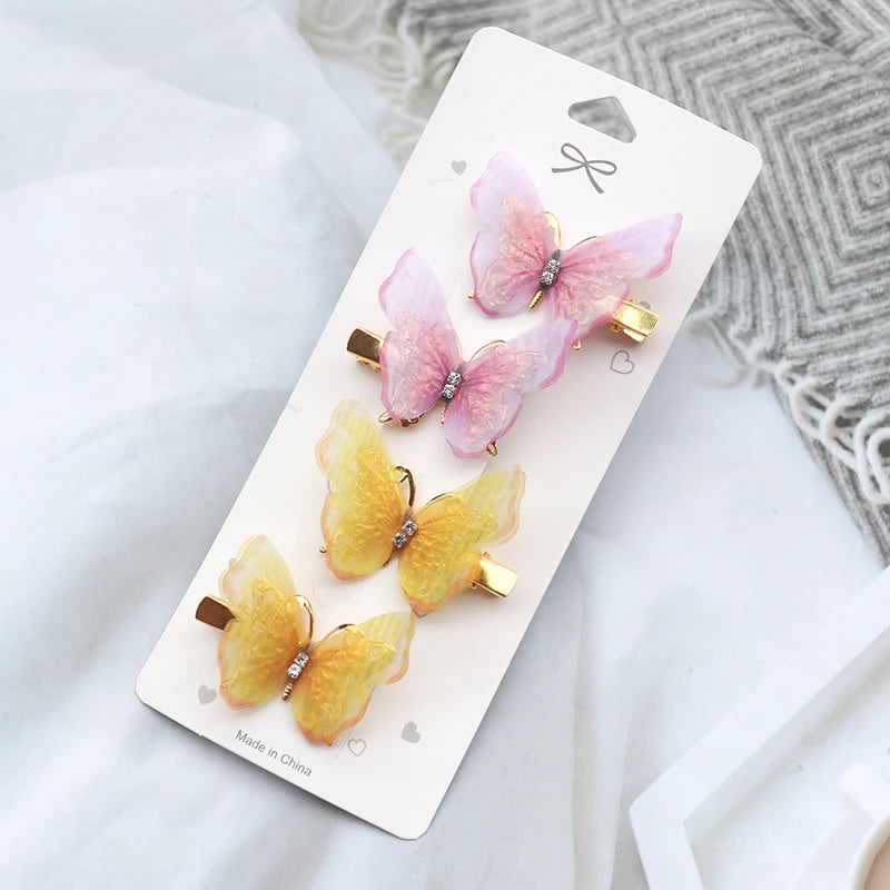 Colorful Butterfly Hair Clips