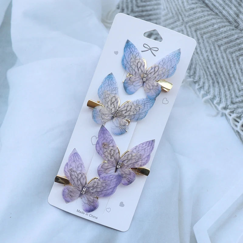 Colorful Butterfly Hair Clips