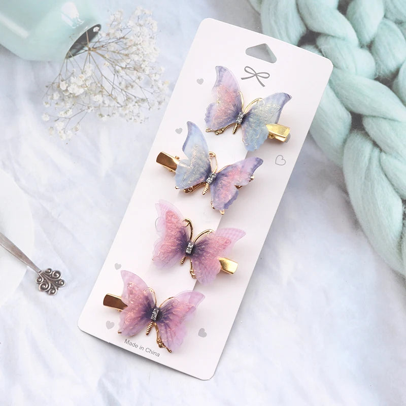 Colorful Butterfly Hair Clips