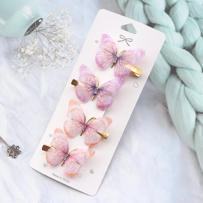 Colorful Butterfly Hair Clips