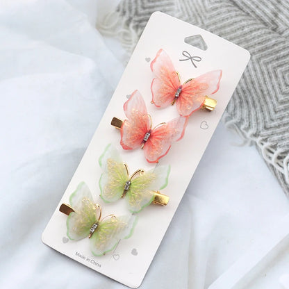 Colorful Butterfly Hair Clips