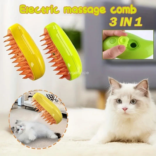 Comfortable Pet Electric Steam Massage Hair Scrub Brush