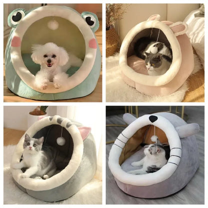 Comfortable Warm Detachable Cozy Cave Dog Bed