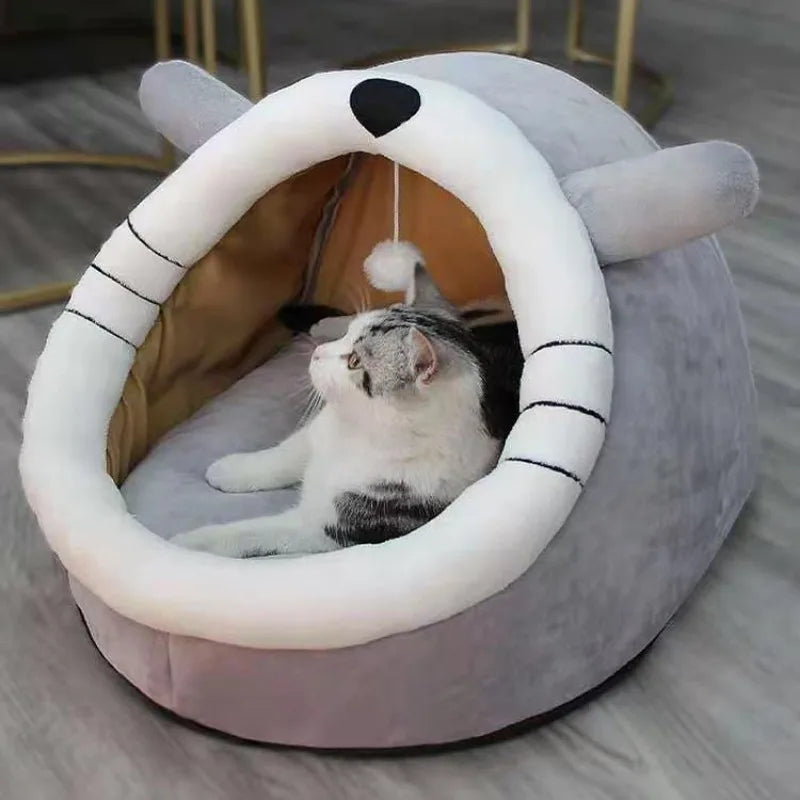 Comfortable Warm Detachable Cozy Cave Dog Bed