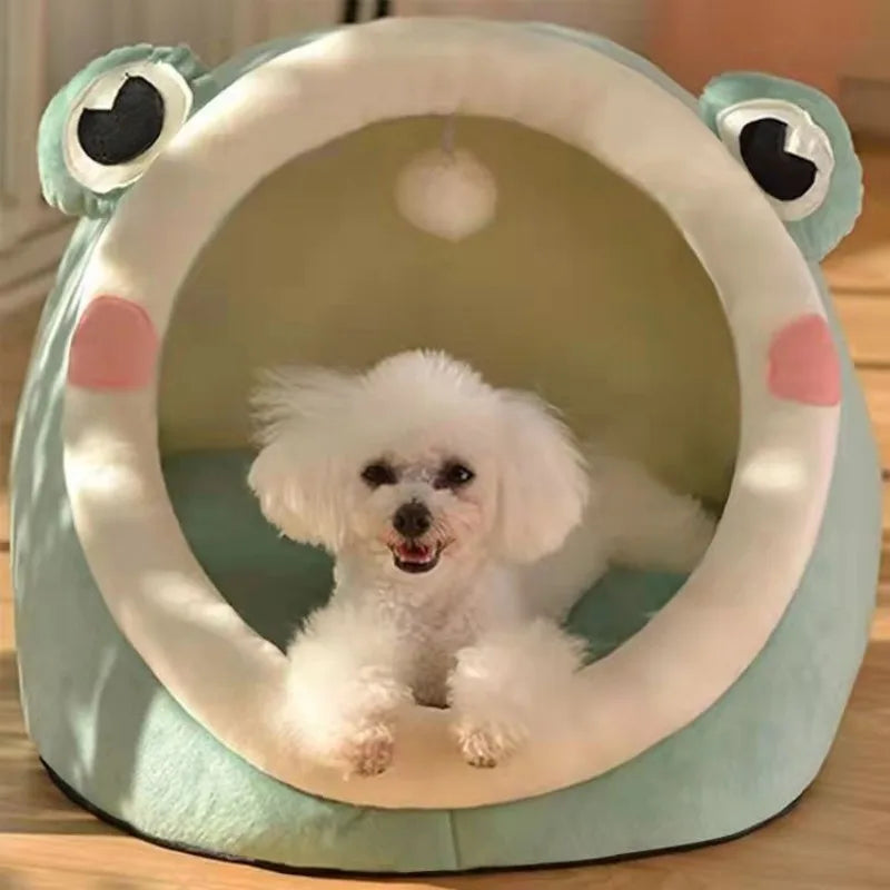 Comfortable Warm Detachable Cozy Cave Dog Bed