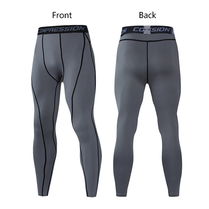 Elastic Compression Pants for Men's
