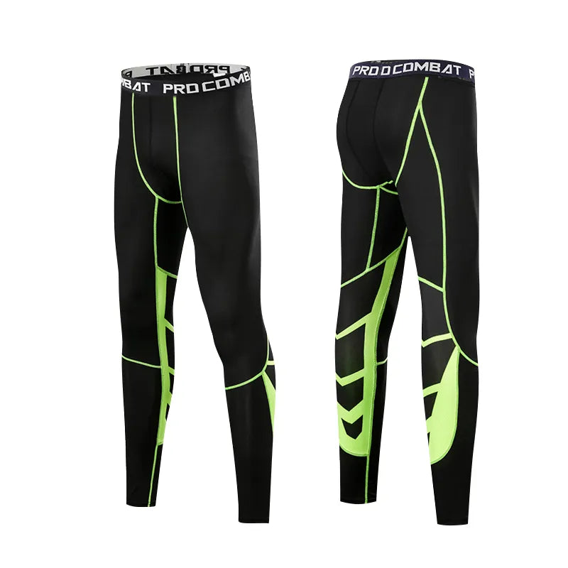 Elastic Compression Pants for Men's