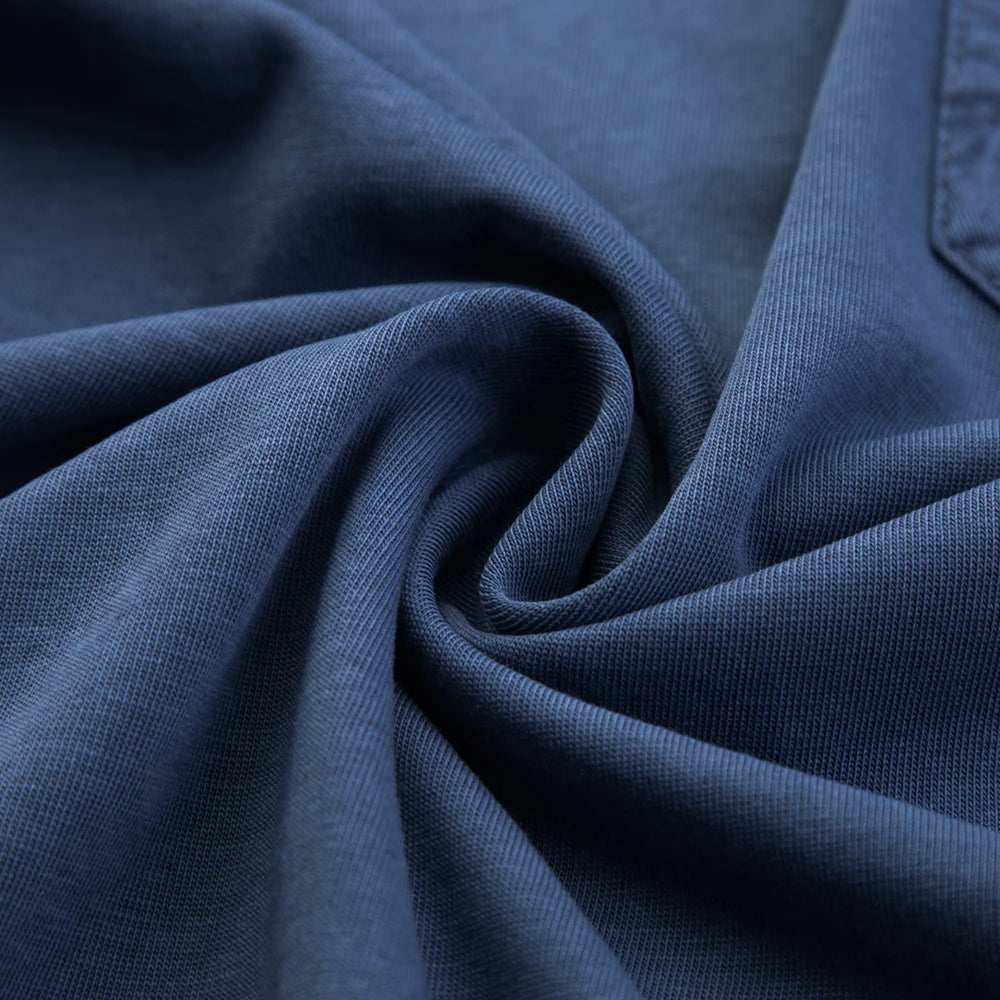 Cotton Polo Shirts, Men's Tee with Big Pockets