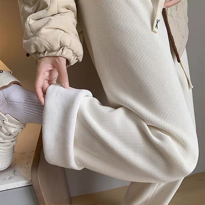 Cozy Plus Size Lamb Fleece Winter Pants