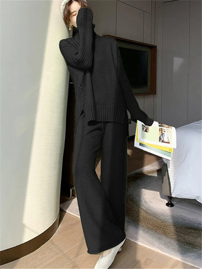 Cozy Winter Knit Suit Set