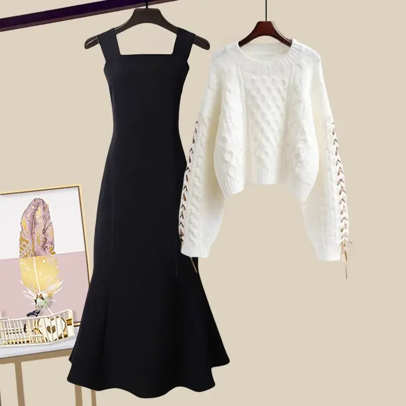 Cozy Knitted Suit Autumn Winter Warmth